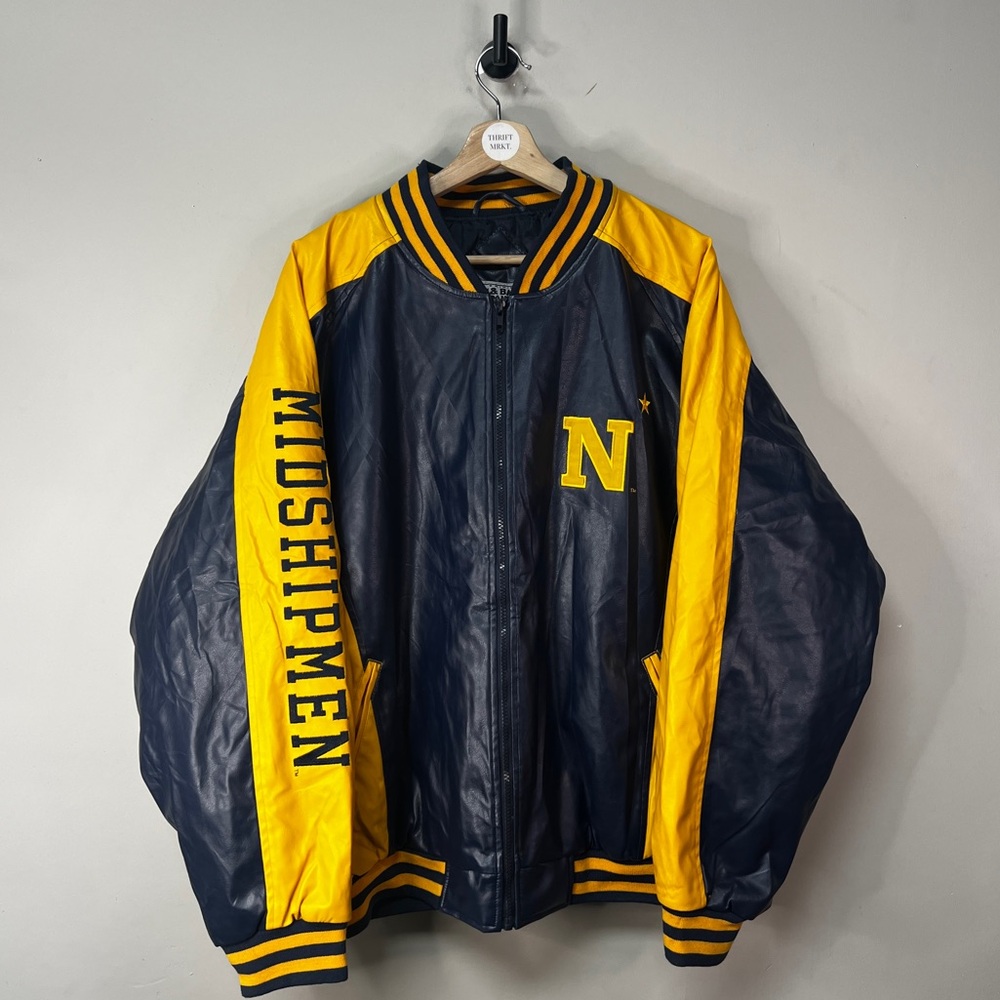 Steve & Barry's Navy and Yellow Varsity Jacket